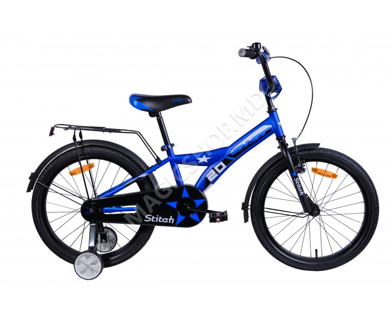 Bicicleta Aist Stitch 20" albastru